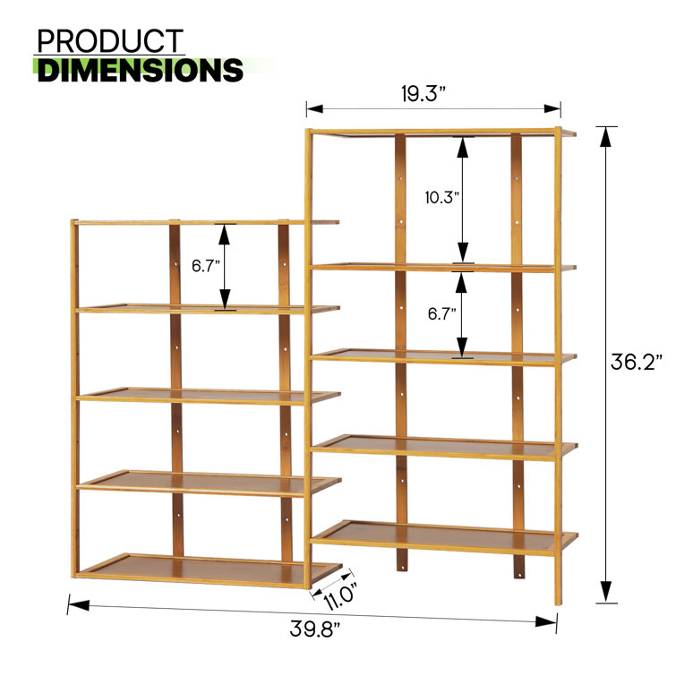 Shoe shelf online size